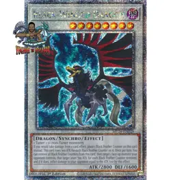 Yugioh! 1x Black-Winged Dragon MP24-EN028 Quarter Century Secret Rare 1st Ed NM - Image 1