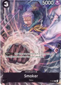 Smoker P-025 EN JCC ONE PIECE ENGLISH CARD PROMO GAME - Image 1