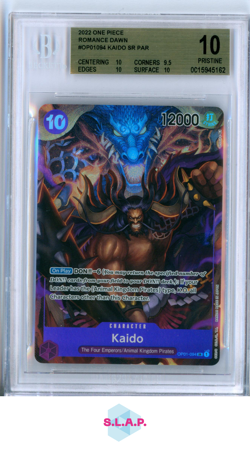 KAIDO ALT. ART. ONE PIECE OP01-094 2022 OP01 ROMANCE DAWN PRISTINE EN BGS 10 - Image 1