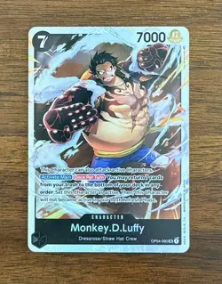 Monkey.D.Luffy OP04-090 Kingdoms of Intrigue Super Rare Foil Strike EN - Image 1