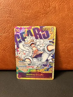 One Piece TCG OP05-119 Monkey D. Luffy Gear 5 Parallel SEC AA English - Image 1