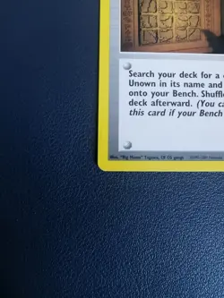 Pokemon Card Trainer Ruins Wall 74/75 Neo Discovery Uncommon - Image 4