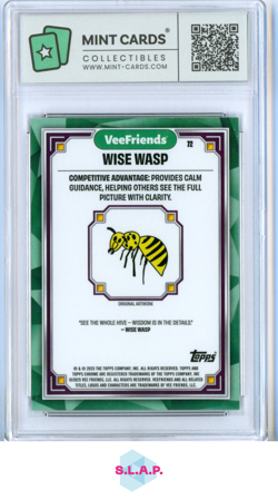 WISE WASP TOPPS CHROME 72 2025 VEEFRIENDS FIRST CHROME EN MINT CARDS GEM MT 10 - Image 2