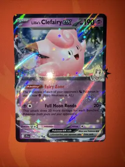 Lillie's Clefairy EX Holo Double Rare Card 056/159 SV09 Journey Together - Image 1