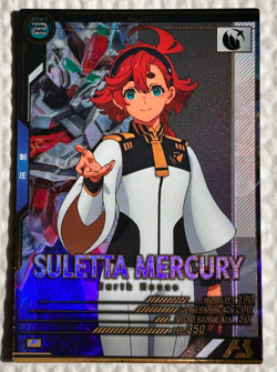 Gundam ARSENAL BASE Card SULETTA MERCURY GUNDAM CALIBARN BANDAI MADEINJAPAN - Image 3