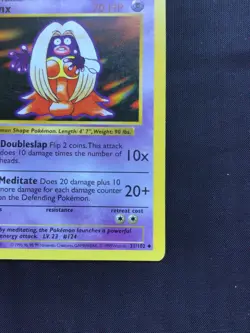 Pokemon Cards: Base Set 1st Edition Uncommon: Jynx 31/102 - Image 4