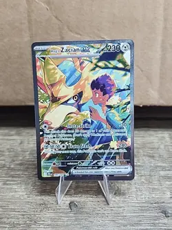 Pokemon TCG Hop's Zacian EX Card 186/159 Journey Together Sir - Image 1