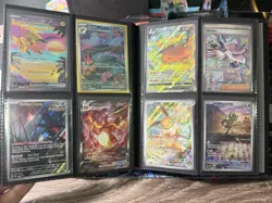 Pokemon Collection Lot (Binder Included) NM/ Mint SR,FA, Alt Art 160 Cards - Image 1