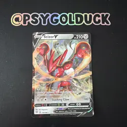 Pokemon TCG Scizor v Darkness Ablaze Holo Ultra Rare Card 118/189 A13 - Image 1