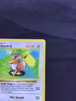 Pokemon Cards: Base Set 1st Edition Uncommon: Farfetch'd 27/102 - Image 3