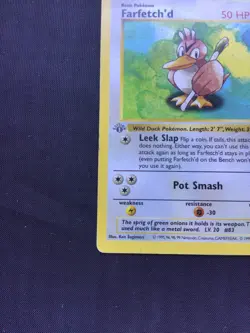 Pokemon Cards: Base Set 1st Edition Uncommon: Farfetch'd 27/102 - Image 5
