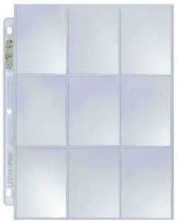 100 x ULTRA PRO PLATINUM TRADING CARD 9 POCKET Sleeves NBA AFL MTG POKEMON - Image 3