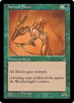 Magic MTG - Horned Sliver - Tempete - MINT/NMINT - EN - Image 1