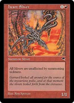 Magic MTG - Heart Sliver - Tempete - EXC - EN - Image 1