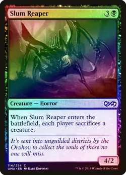 Slum Reaper FOIL Ultimate Masters NM Black Common MAGIC MTG CARD ABUGames - Image 1