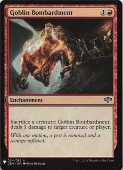 Goblin Bombardment U The List Reprints 24 LP MTG - Image 1
