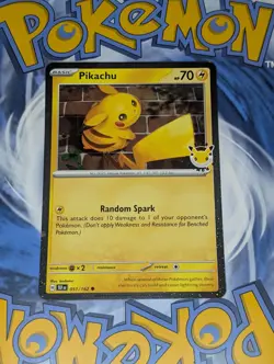 Pikachu 051 Cosmos Holo 2026 Pokemon Day Promo Pokemon Tcg Nm-Mt With Coin - Image 2