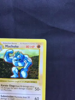 Pokemon Cards: Base Set 1st Edition Uncommon: Machoke 34/102 - Image 3