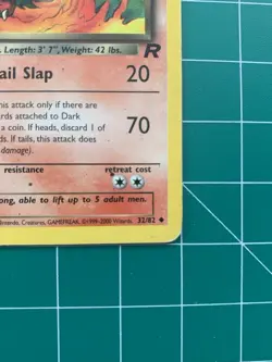 Dark Charmeleon 32/82 Team Rocket Uncommon Pokemon TCG LP - Image 4