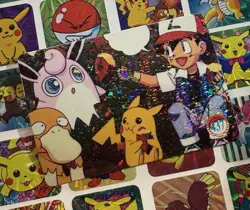 Pokemon Pikachu Vintage Pocket Monsters Vending HOLO Prism Sticker 1998 Nintendo - Image 3