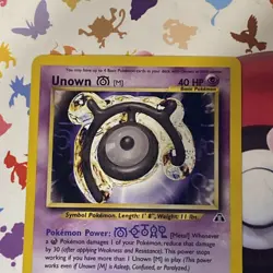 Unown M | 49/75 | Uncommon WOTC Neo Discovery | Pokemon TCG | NM - Image 3