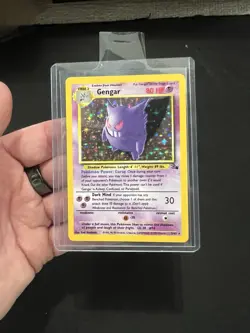 Pokemon TCG fossil Gengar 5/62 Rare Holo Vintage Wotc NM+ - Image 1