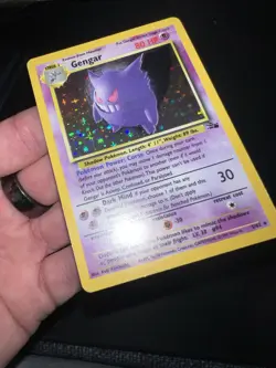Pokemon TCG fossil Gengar 5/62 Rare Holo Vintage Wotc NM+ - Image 2