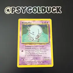 Wobbuffet 35/75 - Pokemon Neo Discovery Unlimited Rare Vintage WOTC LP A34 - Image 1