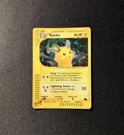 Pokemon SKYRIDGE - #H25/H32 Raichu - Holo - ENG - SWIRL - Moderately Played - Image 3