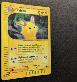Pokemon SKYRIDGE - #H25/H32 Raichu - Holo - ENG - SWIRL - Moderately Played - Image 5