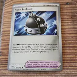 Pokemon Punk Helmet Trainer 092/094 Phantasmal Flames Reverse Holo Uncommon - Image 1