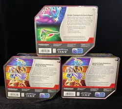 Pokemon Paradox Collector Tin Set Gouging Fire Walking Wake Raging Bolt - Image 3