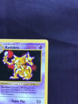 Pokemon Cards: Base Set 1st Edition Uncommon: Kadabra 32/102 - Image 3