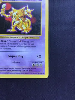 Pokemon Cards: Base Set 1st Edition Uncommon: Kadabra 32/102 - Image 4
