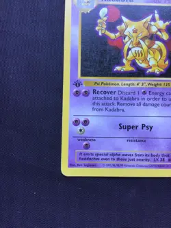 Pokemon Cards: Base Set 1st Edition Uncommon: Kadabra 32/102 - Image 5
