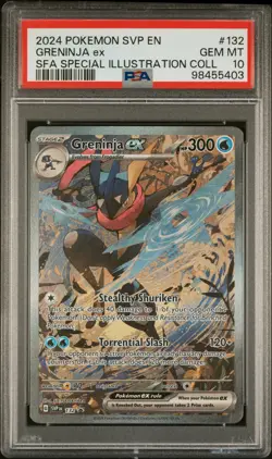 2024 POKEMON SVP EN-SV BLACK STAR PROMO #132 GRENINJA EX PSA 10 - Image 1