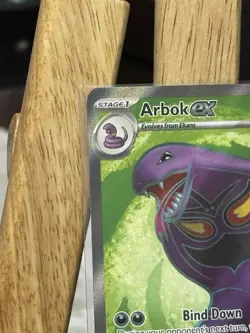Arbok ex 185/165 Rare Full Art Pokemon Scarlet & Violet 151 NEAR MINT NM - Image 3
