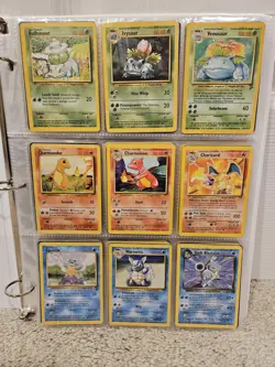 Original Pokemon Complete 151/150 Base Fossil Jungle 16x Holos 1st Vintage NICE - Image 1