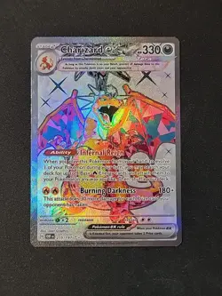 Pokemon TCG Charizard EX Obsidian Flames 215/197 Near Mint Condition - Image 1