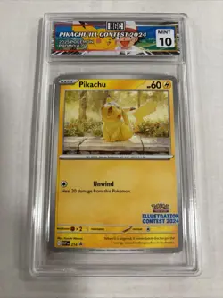 2025 Pokemon Pikachu Illustration Contest 2024 Promo #214 HGC 10 (sb4) - Image 1