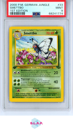 SMETTBO POKEMON 33 2000 JUNGLE NON-HOLO DEUTSCH PSA 9 - Image 1