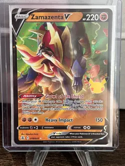 Pokemon TCG Celebrations Zamazenta V 18/25 Ultra Rare - Image 1