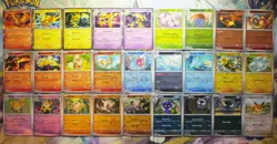 Rare Pokemon S&V Kanto Holo / Reverse Holo Bundle ~ Charmander Eevee Moltres - Image 1