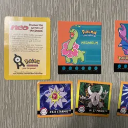 Pokemon TCG - Assorted 17 LOT (Stickers, Lenticular, Pogs, Art Box) - Image 2