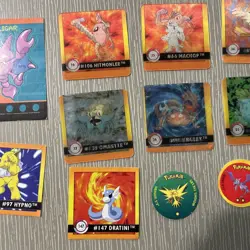 Pokemon TCG - Assorted 17 LOT (Stickers, Lenticular, Pogs, Art Box) - Image 4