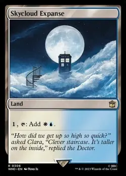Skycloud Expanse NM Doctor Who MTG Magic The Gathering Land English Card - Image 1