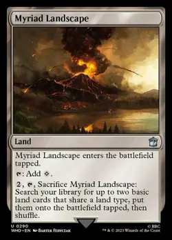 Myriad Landscape NM Doctor Who MTG Magic the Gathering Land English Card - Image 1