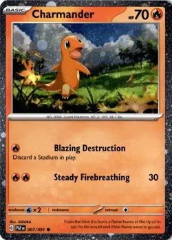 Charmander - (Cosmos Holo) Common Miscellaneous Cards & Products 007/091 NM - Image 1