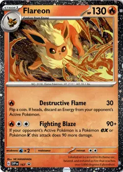 Flareon - (Cosmos Holo) Promo SV: Scarlet & Violet Promo Cards 167 NM - Image 1