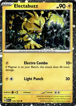 Electabuzz - (Cosmos Holo) Promo Miscellaneous Cards & Products 125/165 NM - Image 1